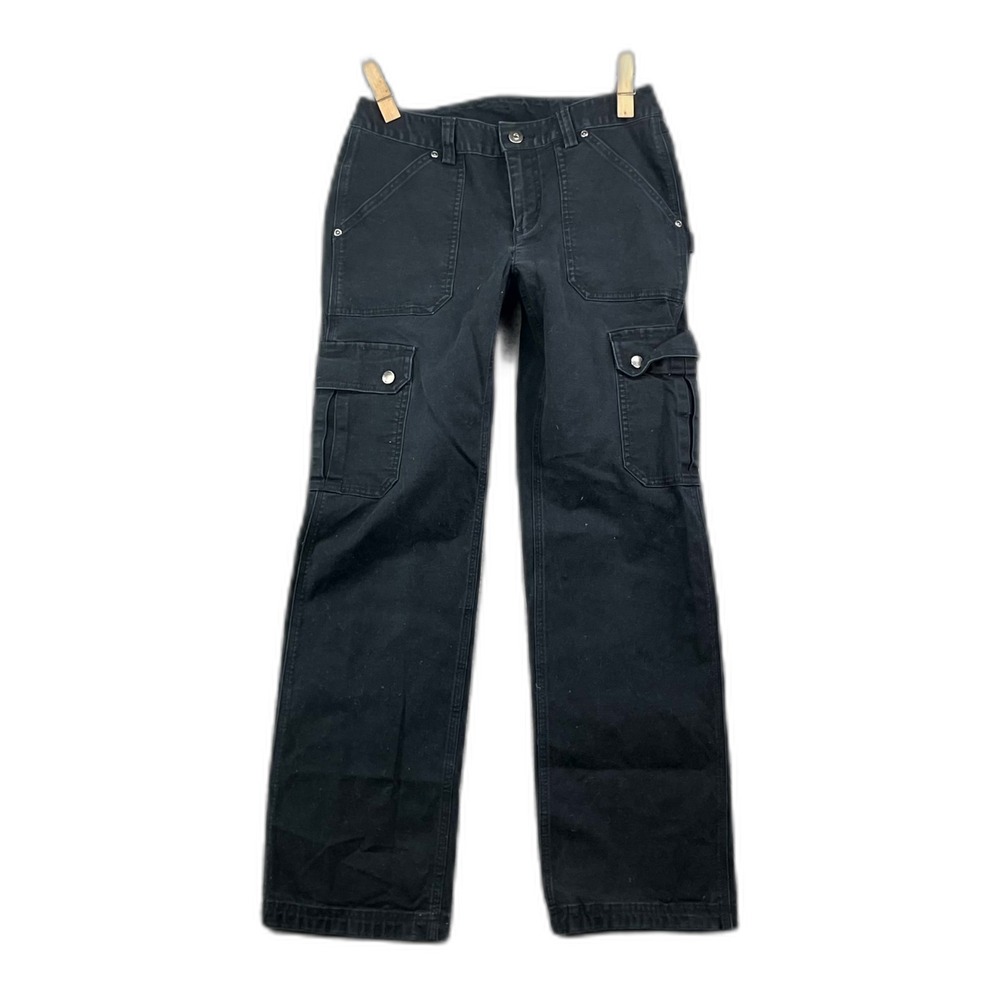Duluth Trading Company Cargo Pants Womens 2x31 Black Stretch Workwear Camping